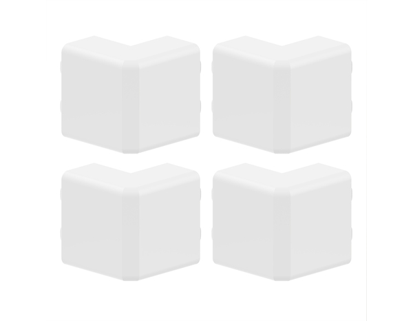Lot de 4 angles extérieurs blancs pour moulure - 10x22 mm - GGK - Brico Dépôt
