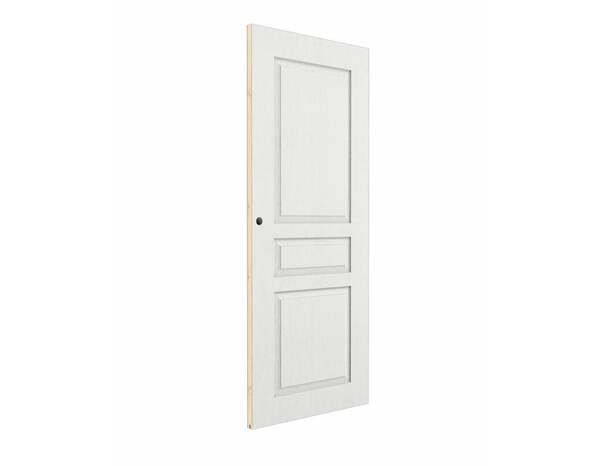 Porte coulissante prépeint 3 panneaux blanc 83 cm ORDESA - Brico Dépôt