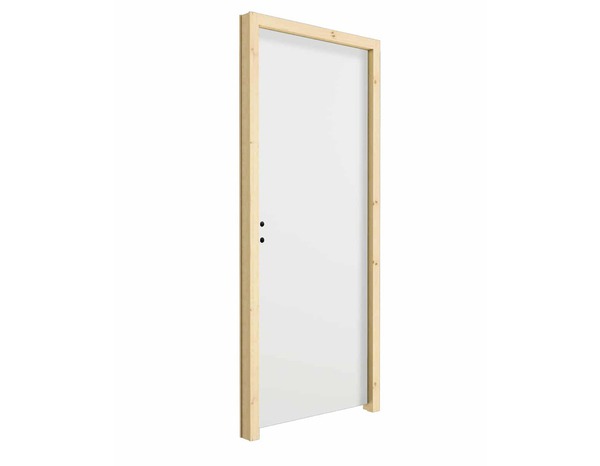 Bloc porte prépeint coupe feu 73 cm poussant gauche EXMOOR - Brico Dépôt