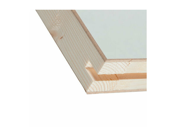 Porte coulissante prépeint MDF/epicéa 83 cm EXMOOR - Brico Dépôt