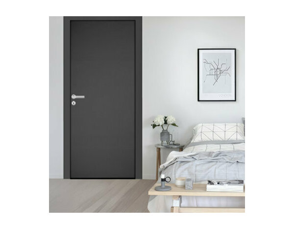 Bloc porte prépeint MDF/epicéa 73 cm poussant droit  EXMOOR - Brico Dépôt