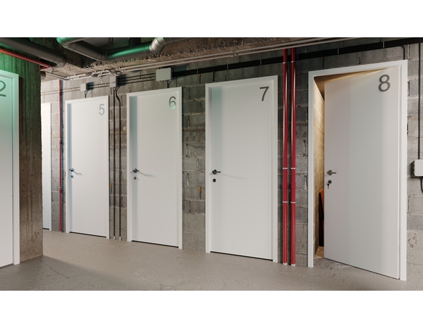 Bloc porte prépeint coupe feu 73 cm poussant droit EXMOOR - Brico Dépôt