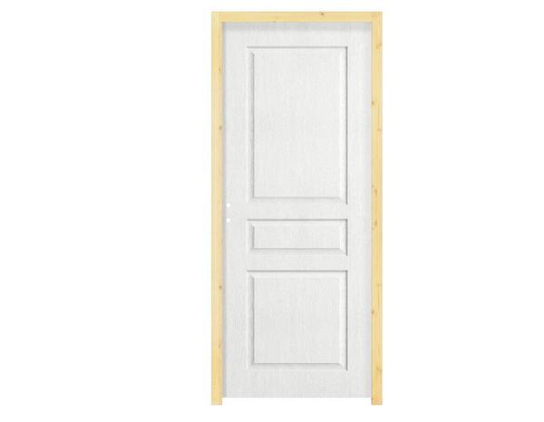 Bloc porte intérieur 3 panneaux 63 cm blanc poussant gauche ORDESA - Brico Dépôt