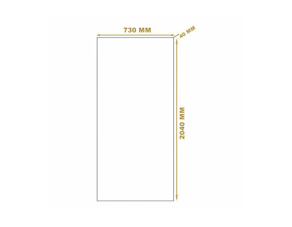 Bloc porte prépeint MDF/epicéa 73 cm poussant droit EXMOOR - Brico Dépôt