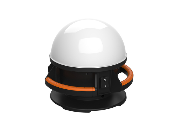 Projecteur de chantier hybride 50W 360° blanc froid 6500K avec batterie et USB - Brico Dépôt