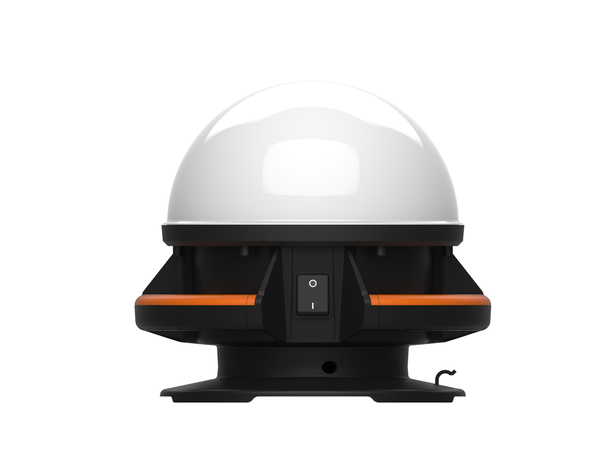 Projecteur de chantier hybride 50W 360° blanc froid 6500K avec batterie et USB - Brico Dépôt