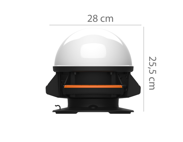 Projecteur de chantier hybride 50W 360° blanc froid 6500K avec batterie et USB - Brico Dépôt