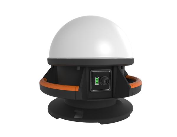 Projecteur de chantier hybride 50W 360° blanc froid 6500K avec batterie et USB - Brico Dépôt