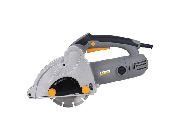 Rainureuse électrique 1700W, profondeur réglable 0-40 mm, lame 150 mm, extraction poussière - Titan - Brico Dépôt