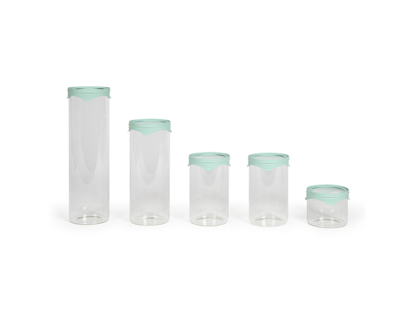 5 bocaux de conservation hermétiques en verre 450 ml à 2 L - Brico Dépôt