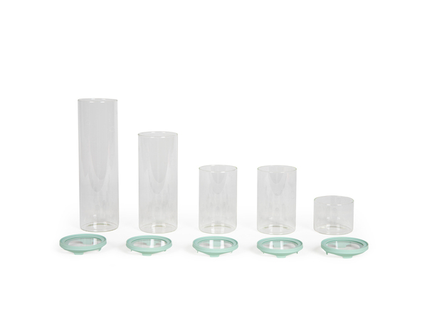 5 bocaux de conservation hermétiques en verre 450 ml à 2 L - Brico Dépôt