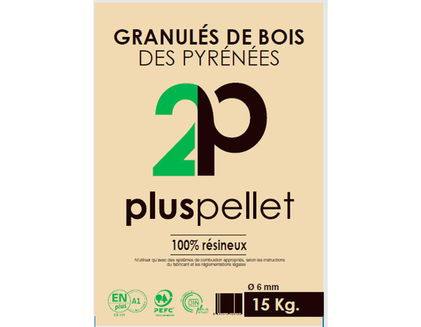 Granulés de bois Din/En plus - Sac de 15 kg, taux d'humidité : ≤ 10% - Brico Dépôt