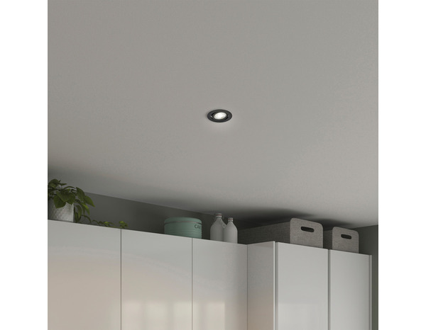 5 spots led encastrables orientables D. 8,2 cm noir 345 lumens 4000 k - Brico Dépôt