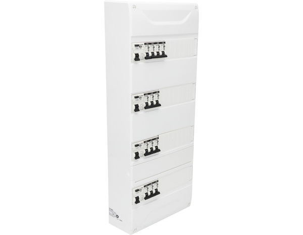 Tableau pré-équipé T6 4R 52 modules blanc - Novelec - Brico Dépôt