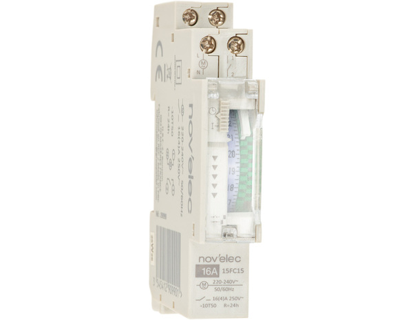 Horloge analogique journalière 24h - Novelec - Brico Dépôt