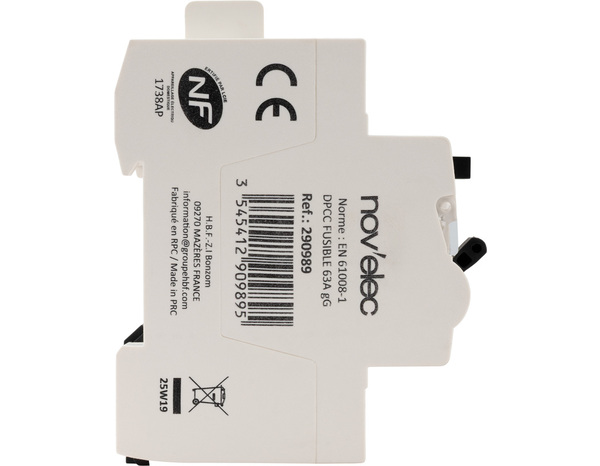 Interrupteur différentiel 30 mA  63A type A blanc - Novelec - Brico Dépôt