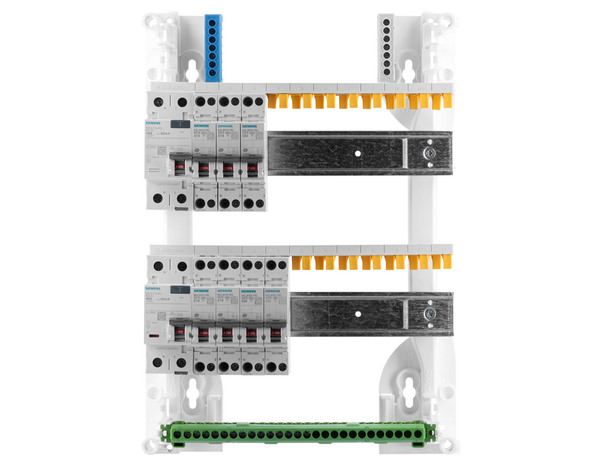 Tableau pré-équipé  2R 26 modules 2ID 7 disjoncteurs blanc - Siemens - Brico Dépôt