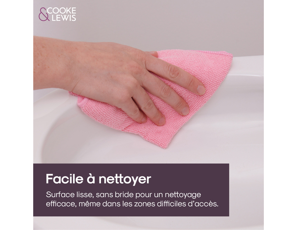 Pack wc a poser VIONA NF sans bride sortie verticale - Dim : h.72 x l.36,5 x p. 62,4 cm - Cooke and Lewis - Brico Dépôt