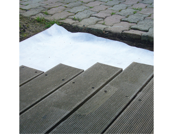 Rouleau géotextile de filtration en fibres de polystyrène anti-UV - 5,20 x 5,20 m - Brico Dépôt