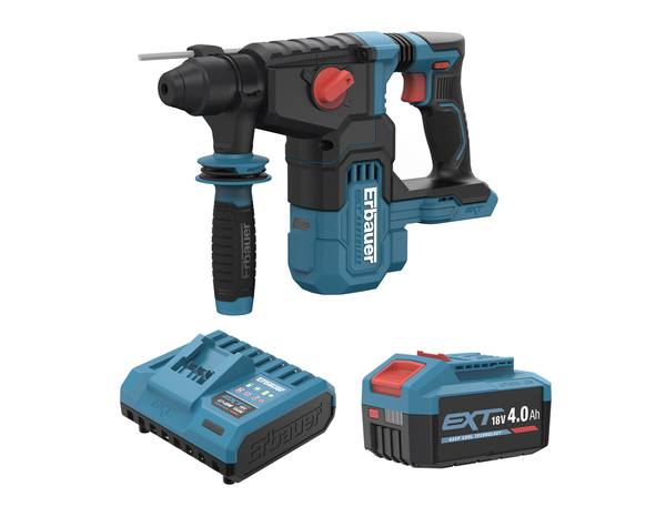 Perforateur SDS+ 18V 3J, + 1 batterie 4AH - Erbauer - Brico Dépôt