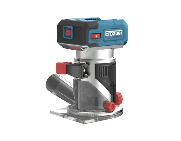 Défonceuse sans fil 18V, vitesse variable, profondeur 43 mm, LED - Erbauer - Brico Dépôt