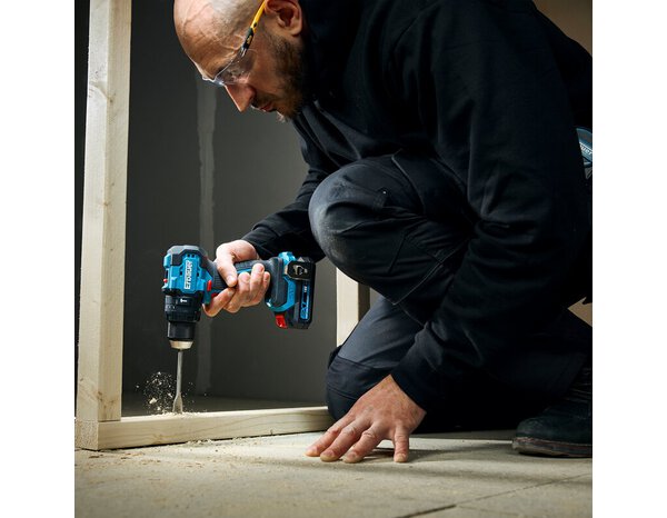 Perceuse-visseuse à percussion sans fil 18V, 75 Nm - Erbauer - Brico Dépôt