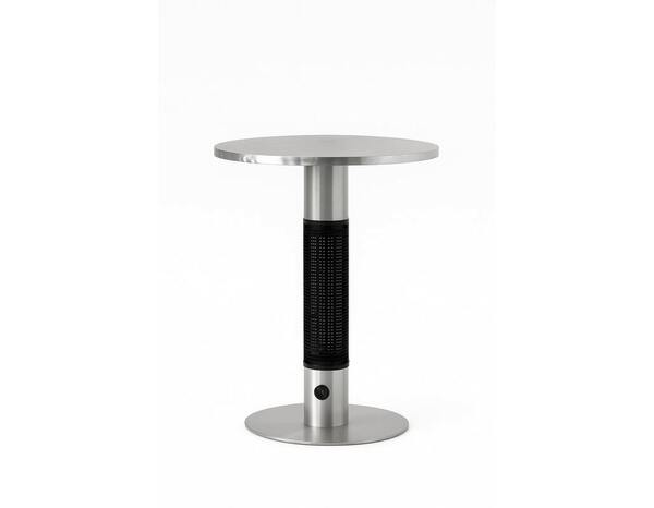 Table chauffante électrique d'extérieur inox brossé gris - 60x60x75 cm - Brico Dépôt