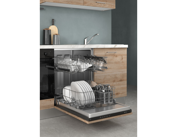 Cuisine équipée CLARITA l.280 cm décor chêne de cadis avec électroménager candy - Brico Dépôt