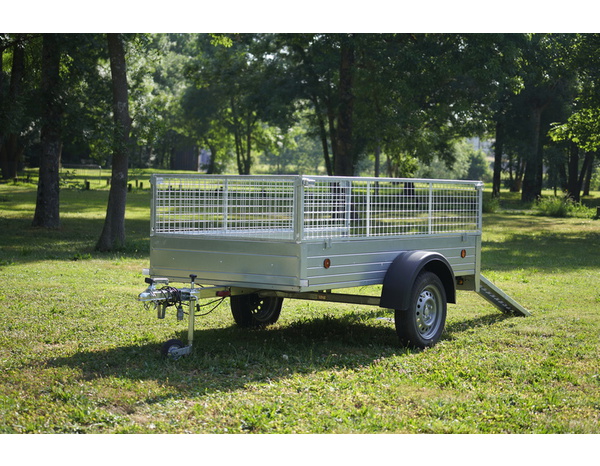 Remorque de 2,91m + rehausse+ antivol - 500 kg acier galvanisé 291 x 159 cm - Brico Dépôt