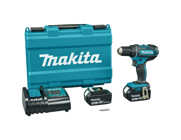 Coffret perceuse visseuse 18V + 2 batteries 3AH + chargeur - Makita - Brico Dépôt