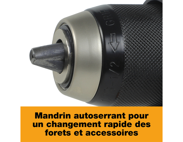 Perceuse visseuse à percussion sans fil 18V 65 Nm LED - Titan - Brico Dépôt