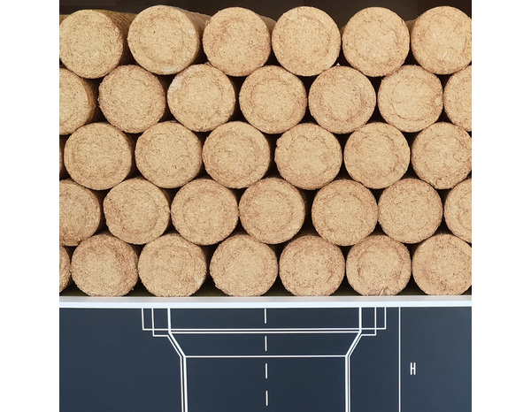 5 bûches de bois compressés 22 cm, taux d'humidité : <10% - Brico Dépôt