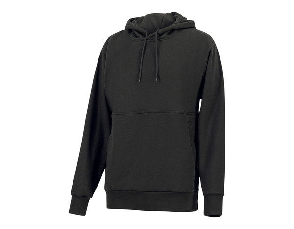 Sweat à capuche noir LEERDAM XL en polaire - Brico Dépôt