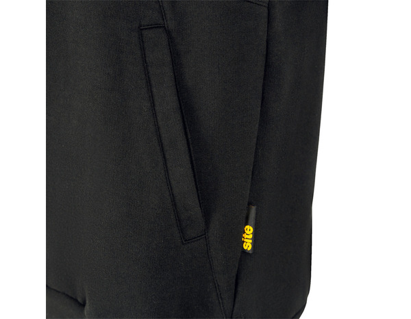 Sweat à capuche noir LEERDAM XL en polaire - Brico Dépôt