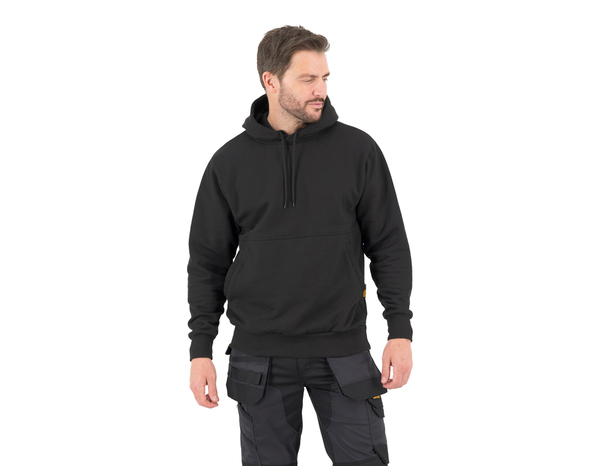 Sweat à capuche noir LEERDAM M en polaire - Brico Dépôt