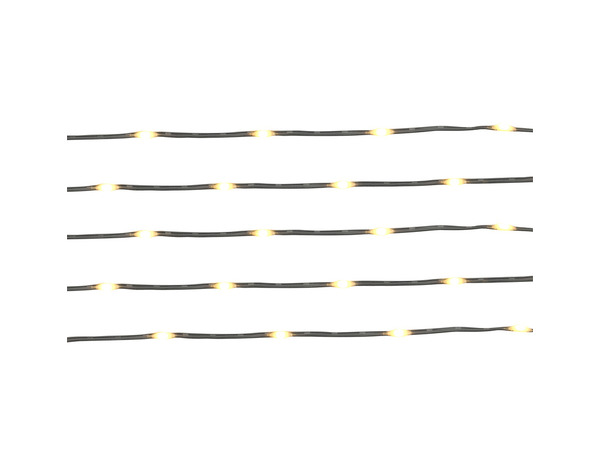 Guirlande lumineuse 100 micro LED blanc chaud 495 cm 2700K - Brico Dépôt