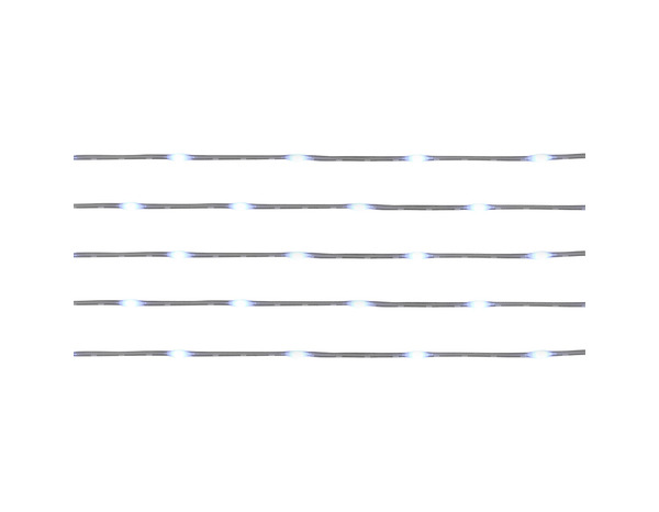 Guirlande lumineuse 100 micro LED blanc froid 495 cm 4000K - Brico Dépôt