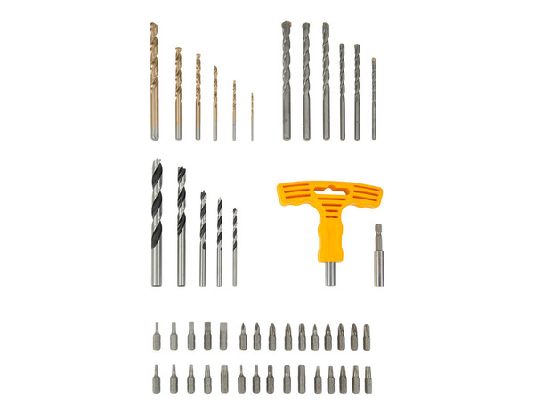 Coffret 49 pcs forets carbure de tungstène avec porte-embout - Titan - Brico Dépôt