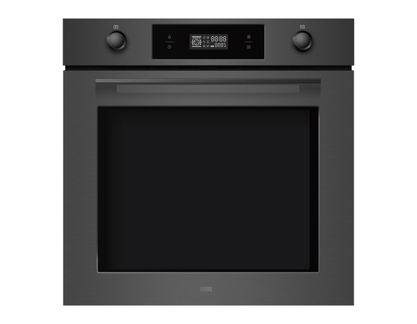 Four pyrolyse verre noir 70L -  59,5 x 59,5 x 55,5 cm - Cooke and Lewis - Brico Dépôt