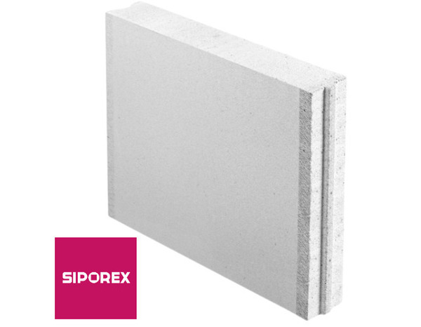 Béton cellulaire SIPOREX blanc 62,5x50x10 cm pour cloisons et rangements - Siporex - Brico Dépôt