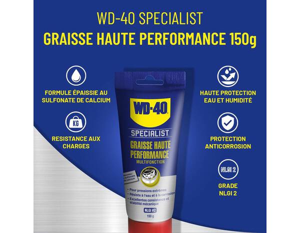 Graisse haute performance multifonctions WD40 SPECIALIST - Tube 150 g - WD40 - Brico Dépôt