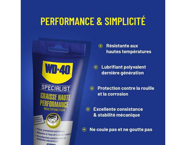 Graisse haute performance multifonctions WD40 SPECIALIST - Tube 150 g - WD40 - Brico Dépôt