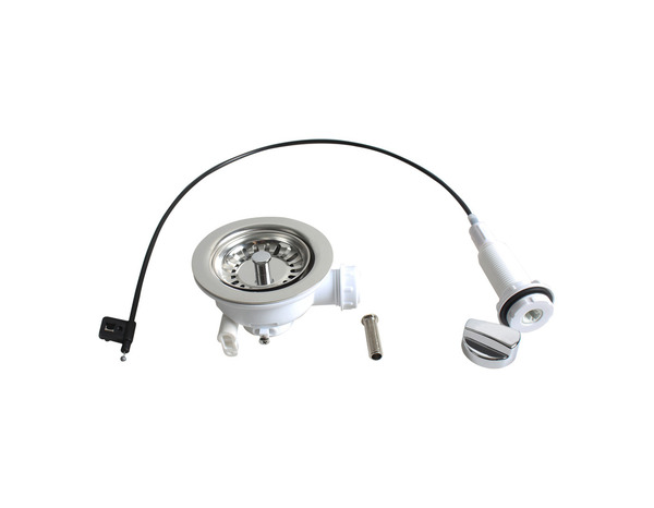 Kit vidage évier inoxydable 1,5/2 bacs blanc automatique - Brico Dépôt