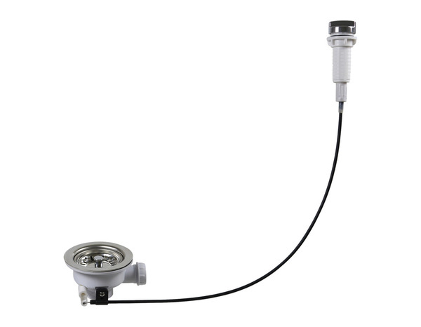 Kit vidage évier inoxydable 1,5/2 bacs blanc automatique - Brico Dépôt