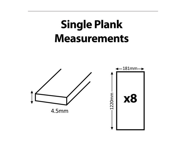 Lame PVC HANA 4 mm marron mat effet bois brut 122x18,1 cm clipsable antidérapante - Brico Dépôt