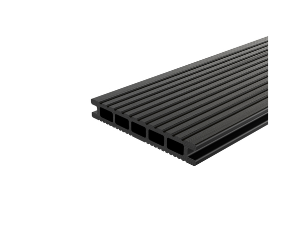 Lame composite de terrasse NEVA anthracite - 220 x 14,5 cm - Marque BLOOMA - Brico Dépôt