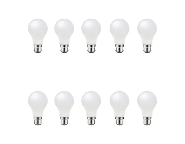 Lot de 10 ampoules LED B22 7,3 W 4000K 806LM - Brico Dépôt