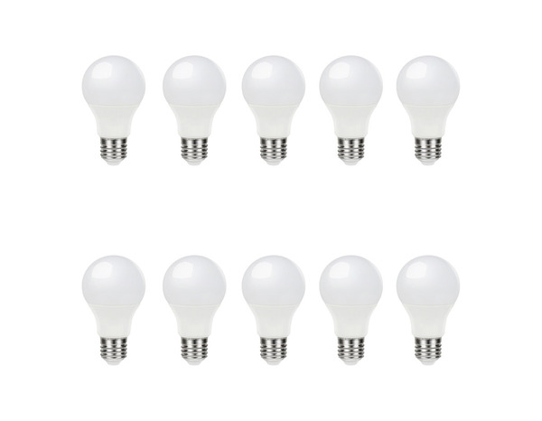 Lot de 10 ampoules LED E27 7,3 W 4000 K 806LM - Brico Dépôt