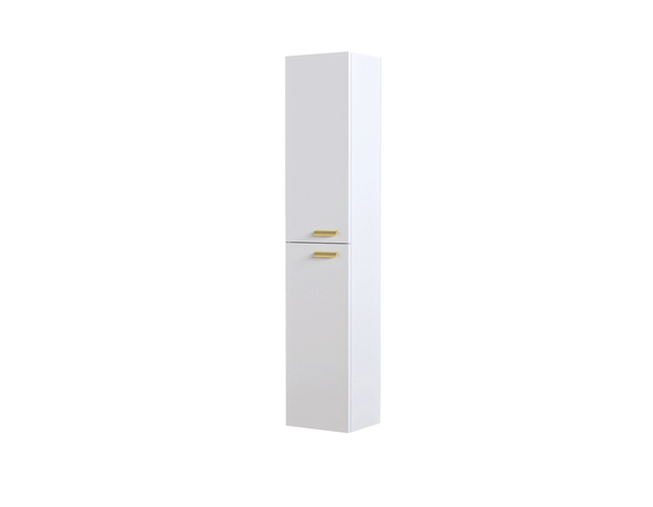 Colonne mélaminé SUNNY blanc et doré, H.150 cm - Brico Dépôt