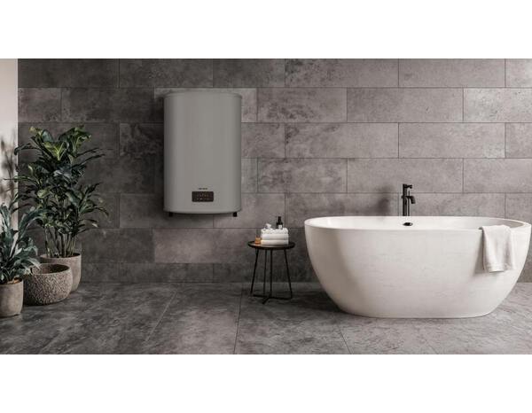 Chauffe-eau plat 74L 2000 W gris anthracite - H.90 x L.57 x P.32 cm - Carrera - Brico Dépôt